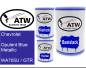 Preview: Chevrolet, Opulent Blue Metallic, WA705U / GTR: 500ml Lackdose + 500ml Klarlack + 250ml Härter - Set, von ATW Autoteile West.